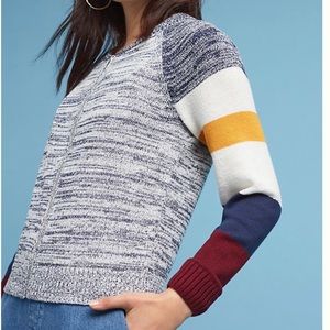 Anthropologie Moth Adrian Striped Cardigan